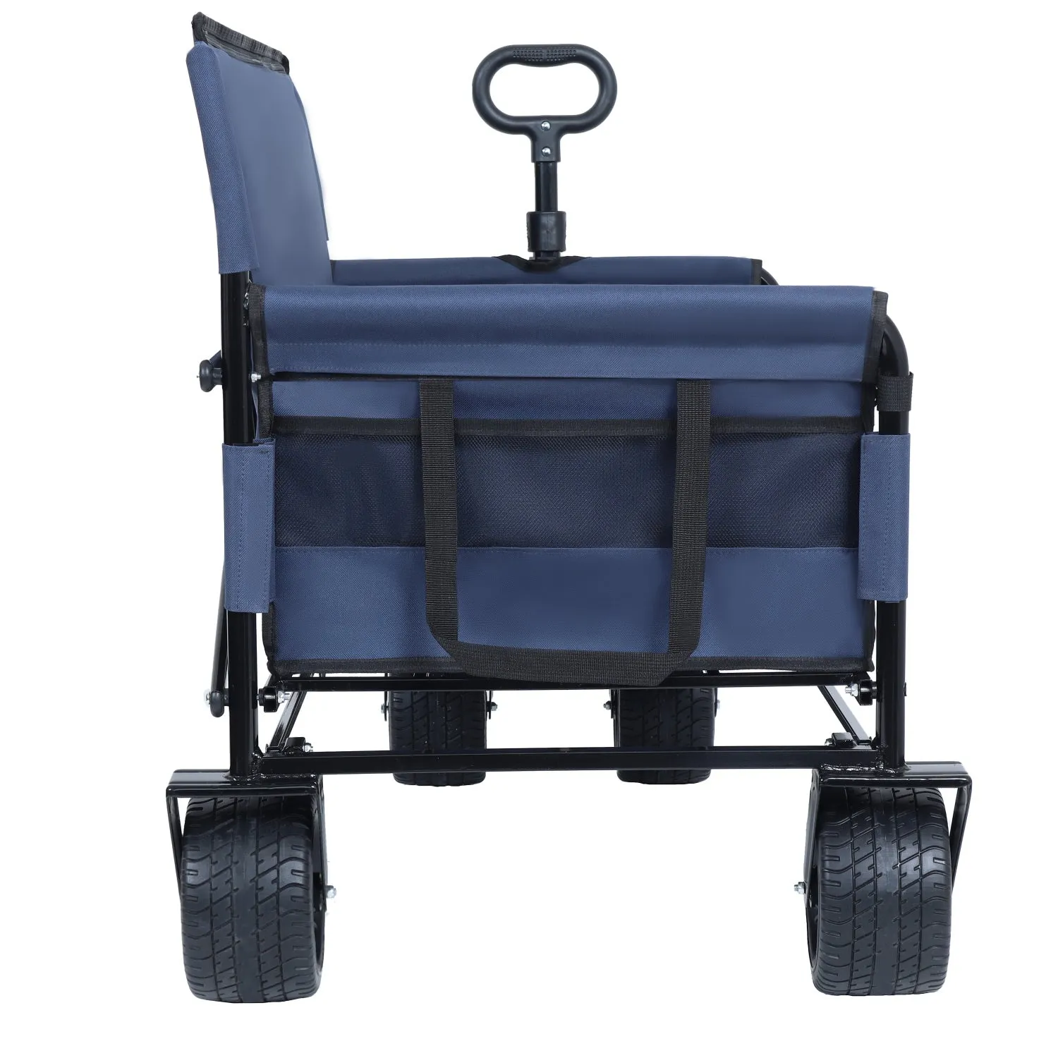 Streamdale 3-in-1 Folding Wagon Cart - 500lb, All-Terrain, Dark Blue