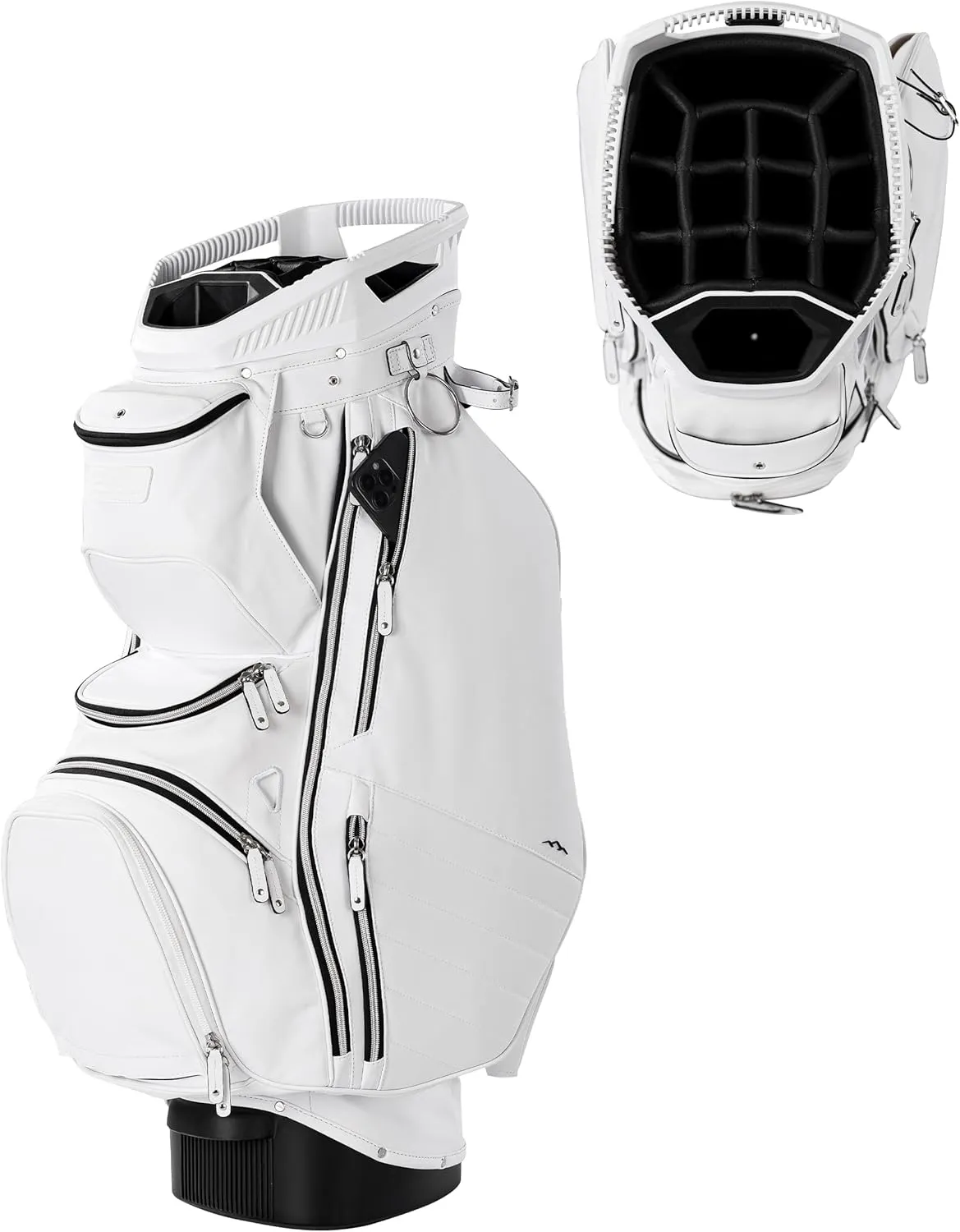 Sun Mountain 2025 Matchplay 14 Way Cart Bag - Durable Golf Cart Bag with a Fourteen-Way Top and Eleven Pockets for Spacious Storage - Matching Rain Hood Included