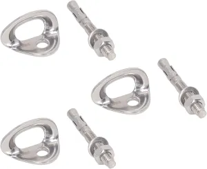 SUNGOOYUE 3pcs Climbing Bolt Hanger with Screws, Stainless Steel Rock Climbing Bolt Anchor for Rigging Device