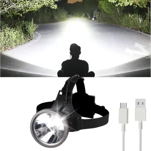 Super Bright Headlamp, Led Rechargeable Head Lamp with Battery Powered for Adult- Motion Sensor Headlamps Flashlight Waterproof Searchlight for Outdoor Hunting