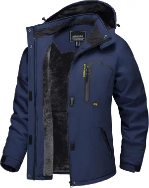 TACVASEN Women's Winter Jacket Waterproof Ski Jacket Hooded Fleece Lined Warm Snow Coat Mountain Windproof Rain Windbreaker