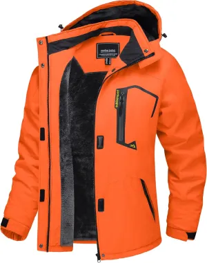 TACVASEN Women's Winter Jacket Waterproof Ski Jacket Hooded Fleece Lined Warm Snow Coat Mountain Windproof Rain Windbreaker