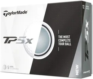 Taylor Made Tour Preferred5 X White Golf Balls #1-#4 12-Ball Pack