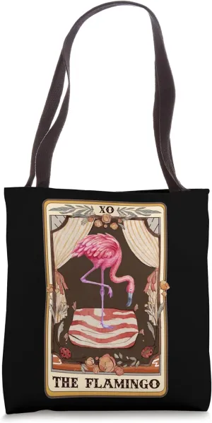 The Flamingo Tarot Card Flamingo Lover Animal Zoologist Tote Bag