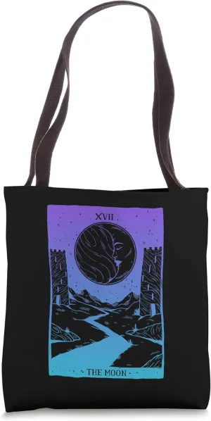 The Moon Tarot Card Rider Witch Psychic Horoscope Prediction Tote Bag