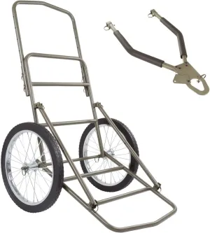 THUNDERBAY Folding Deer Game Cart, Heavy Duty Big Game Deer Hauler Cart 750lbs Capacity for Luggage Firewood Deer Animal