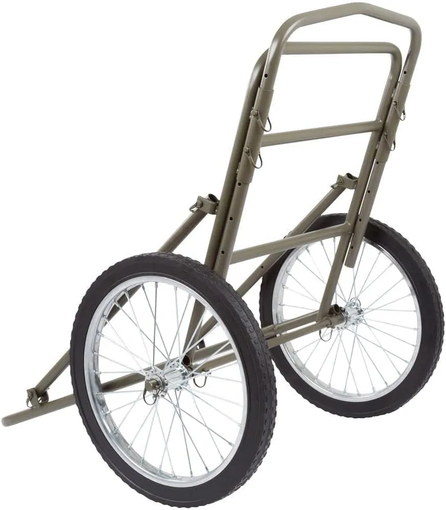 THUNDERBAY Folding Deer Game Cart, Heavy Duty Big Game Deer Hauler Cart 750lbs Capacity for Luggage Firewood Deer Animal