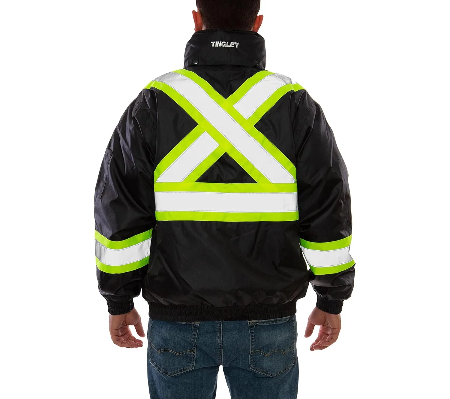 Tingley Bomber II J26123C High Visibility Insulated Jacket, Extra-Large, Black
