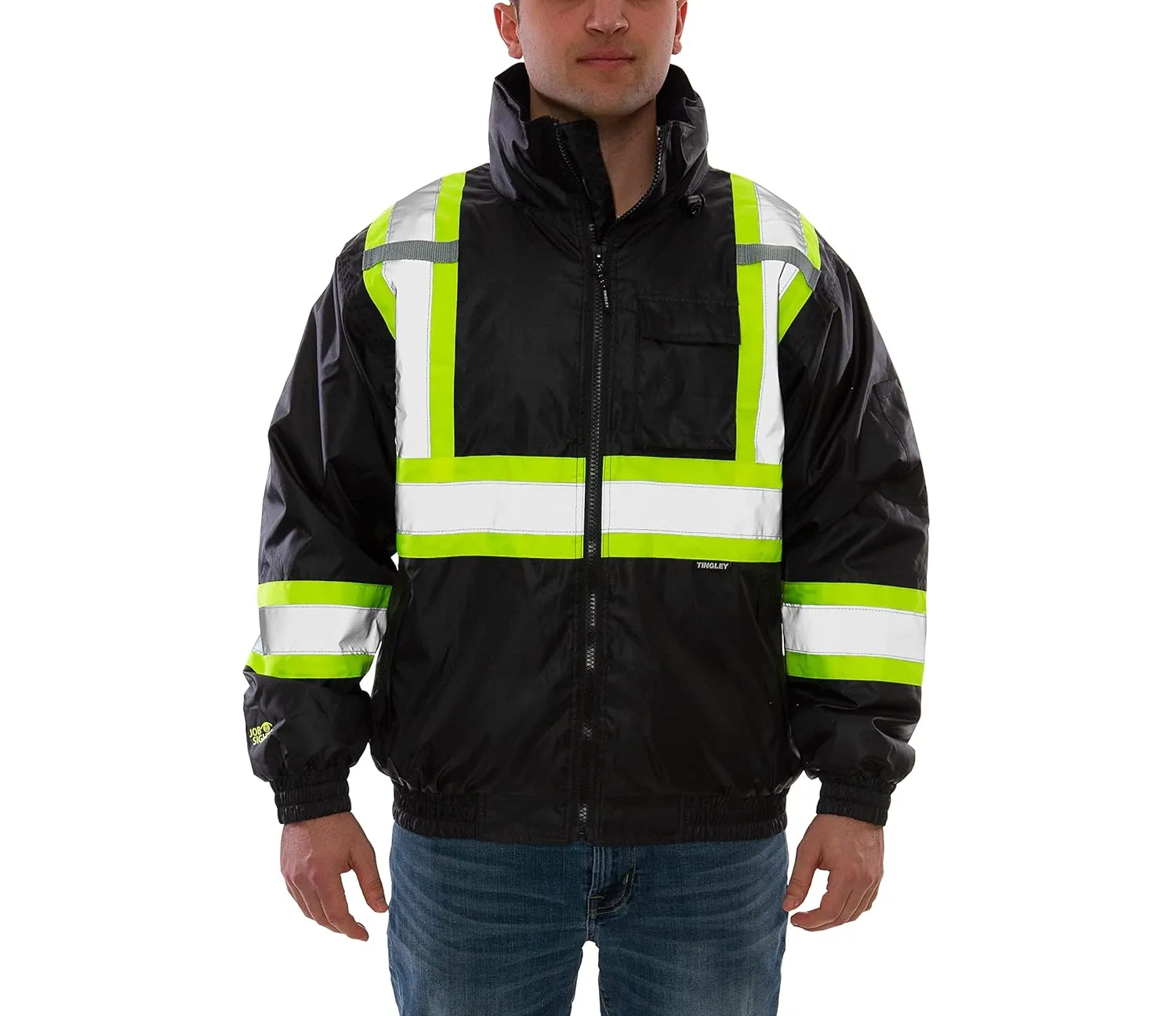 Tingley Bomber II J26123C High Visibility Insulated Jacket, Extra-Large, Black