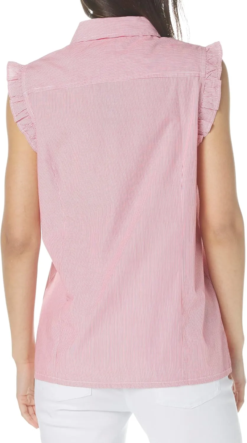 Tommy Hilfiger Women's Sleeveless Dot Popover Top