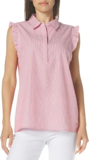 Tommy Hilfiger Women's Sleeveless Dot Popover Top
