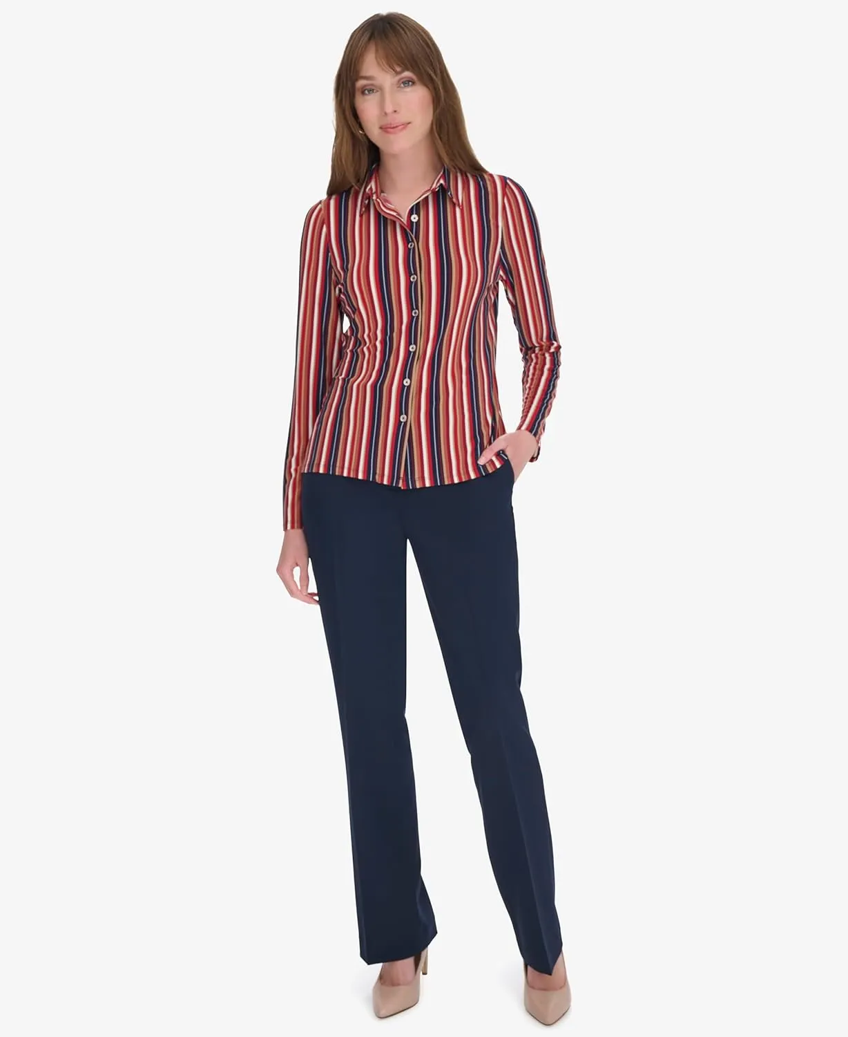 Tommy Hilfiger Women's Soft Work Long Sleeve Knit Top