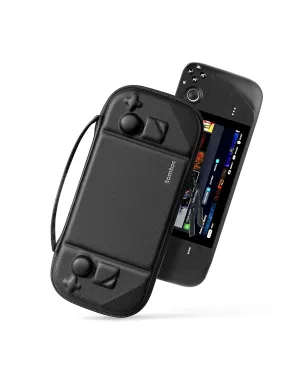 tomtoc Carrying Case Compatible with Steam Deck/OLED, Protective case, Hard Portable Travel Carrying bag for Steam Deck Console, Shockproof, Travel friendly, Black