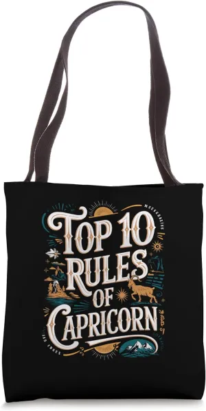Top 10 Rules of Capricorn for bday celebrants Tote Bag