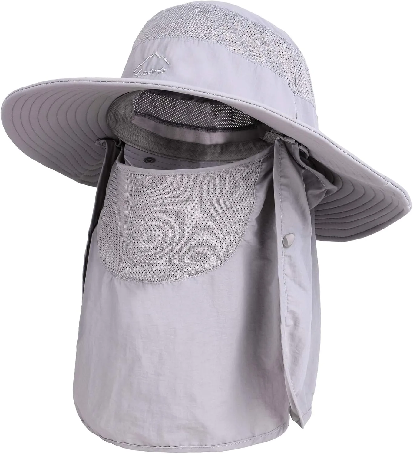 Toppers Womens Mens Sun Hat Rollable UPF 50  Wide Brim Gardening Hat with Neck Flap