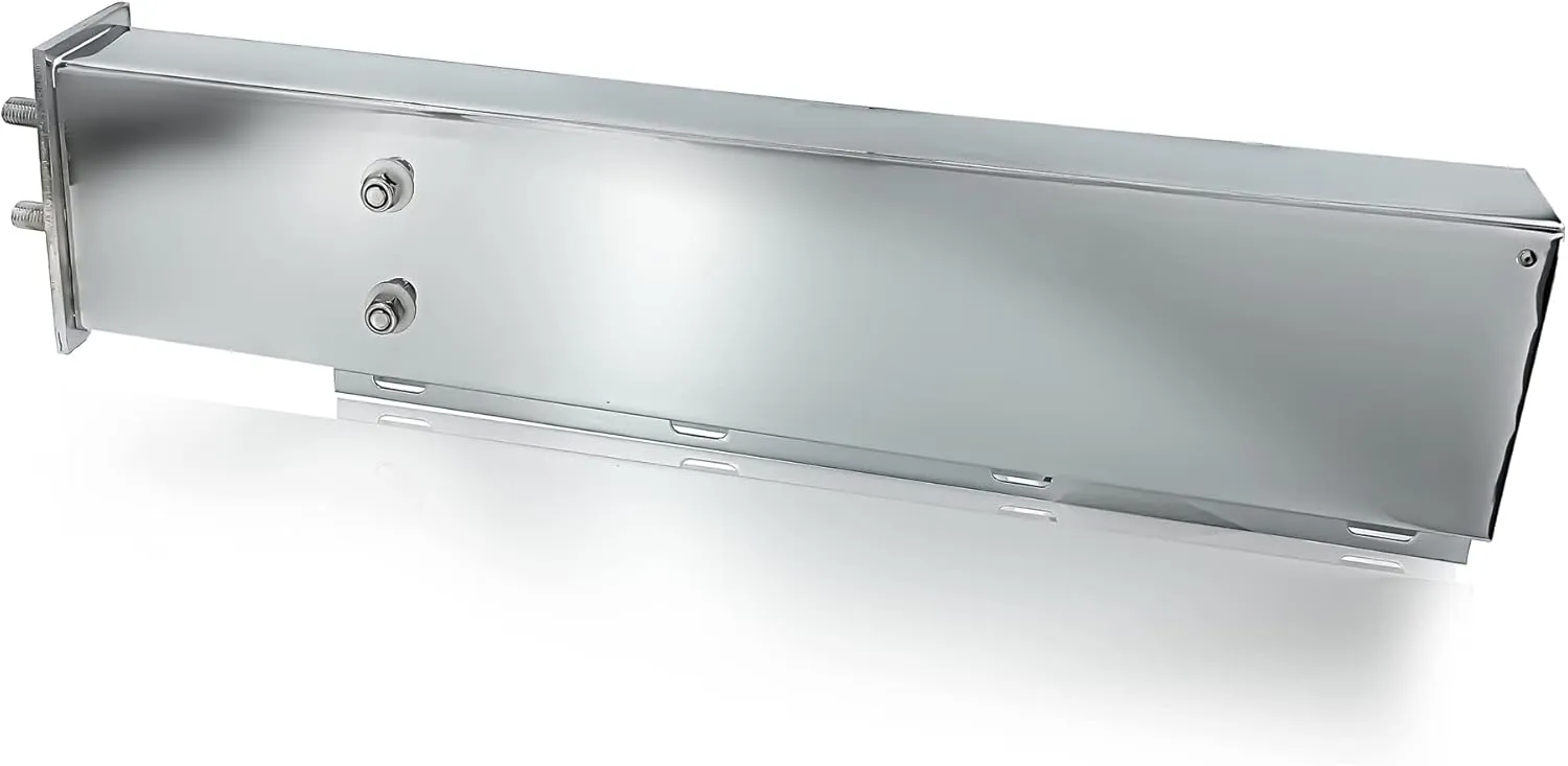 TORQUE Mud Flap Hanger for Semi Trucks 2-1/2" Bolt Spacing 30" Chrome 6 of LED Lights Included, Spring Loaded, Straight, Right Left Included, Light Bar Tail Light Box (TRMFH308, TR56114)