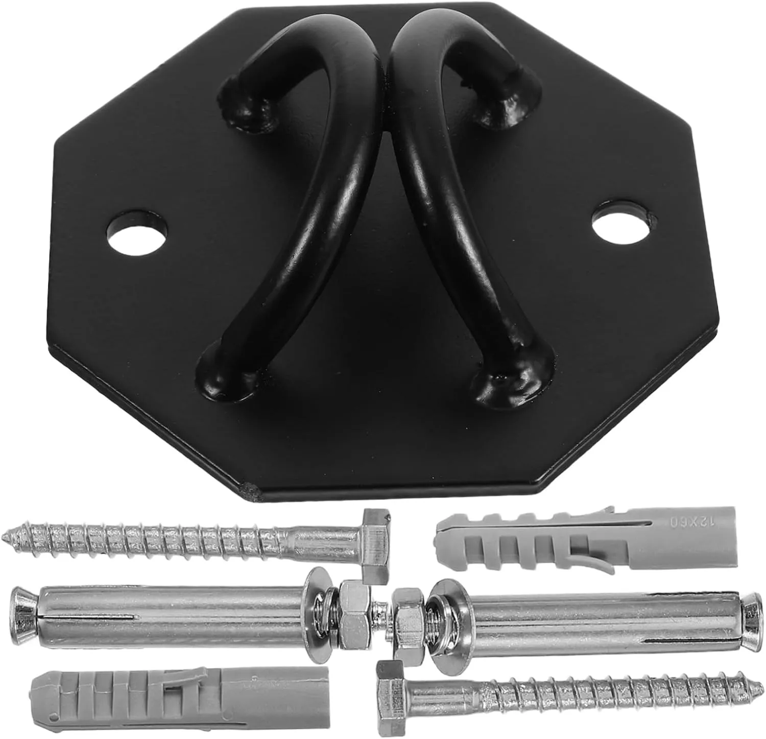 TOYANDONA 1 Set Heavy Duty Swing Fixed Plate Kit Sturdy Ceiling Mount for Hammock Punching Bag and Climbing Ropes Easy Installation Compatibility Strong Load Capacity
