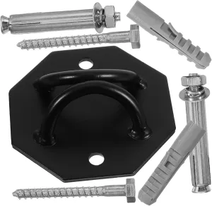 Toyvian 1 Set Heavy Duty Swing Ceiling Mount Plate Stylish Design for Hammocks Punching Bags and Climbing Ropes Versatile Mounting Hardware for Easy Installation
