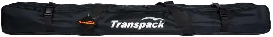 TRANSPACK Super Tough Water-Resistant Lightweight Compact Padded Travel Ski Bag Designed for a Single Pair of Skis, Available in Different Length Options: 152 cm, 168 cm, 182 cm, 192 cm