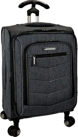 Traveler's Choice T-Cruiser Expandable Spinner Luggage, Gray, Silverwood Softside (21-Inch)
