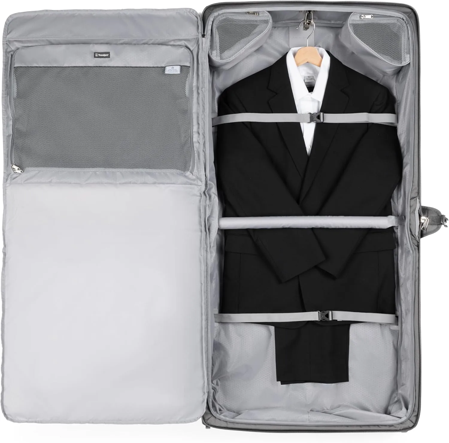 Travelpro Maxlite Lightweight Check-in Upright 2-Wheel Rolling Garment Bag, Men and Women, Business, Travel, Shadow Grey