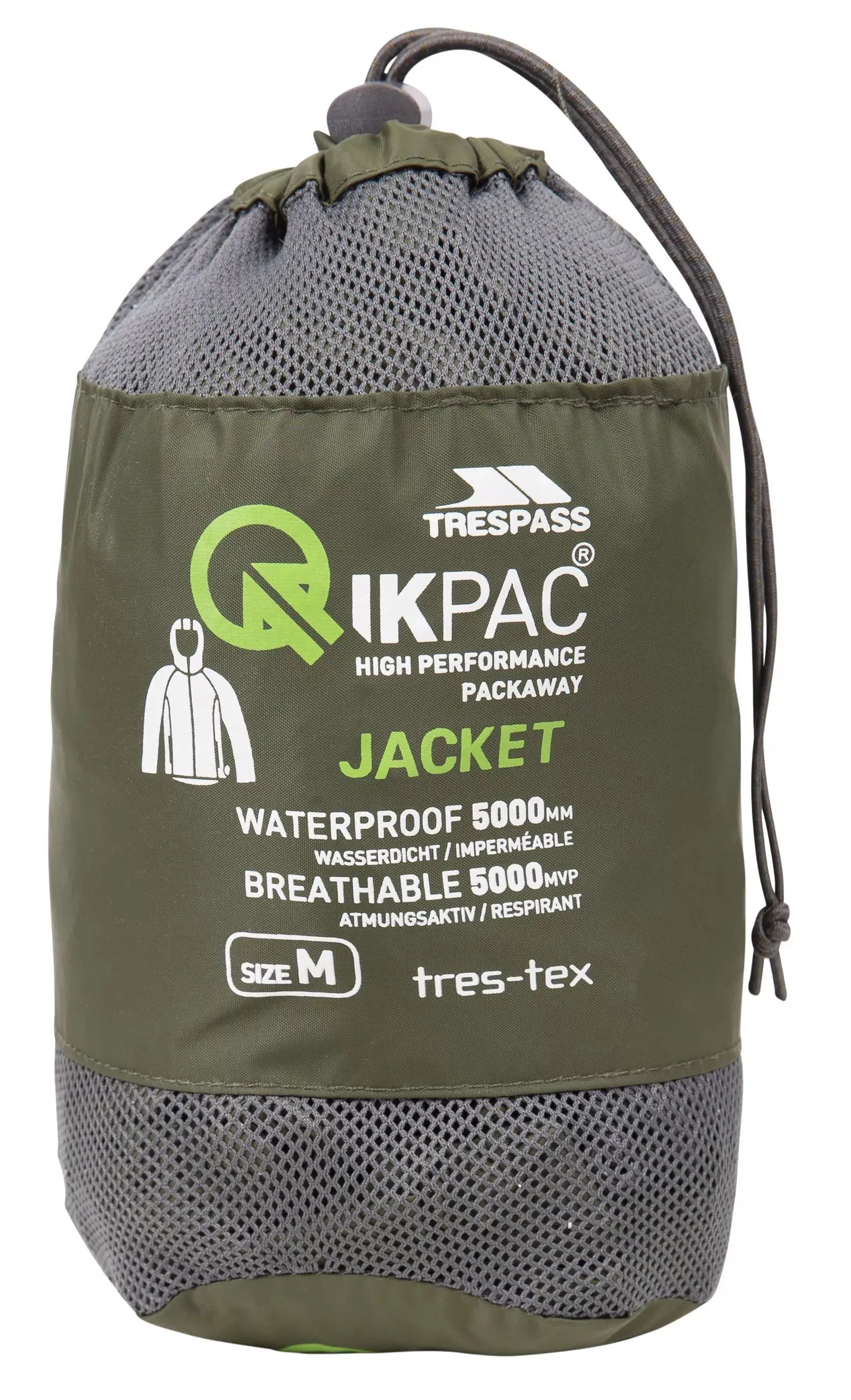 Trespass L Moss Unisex Packaway Qikpac Jacket