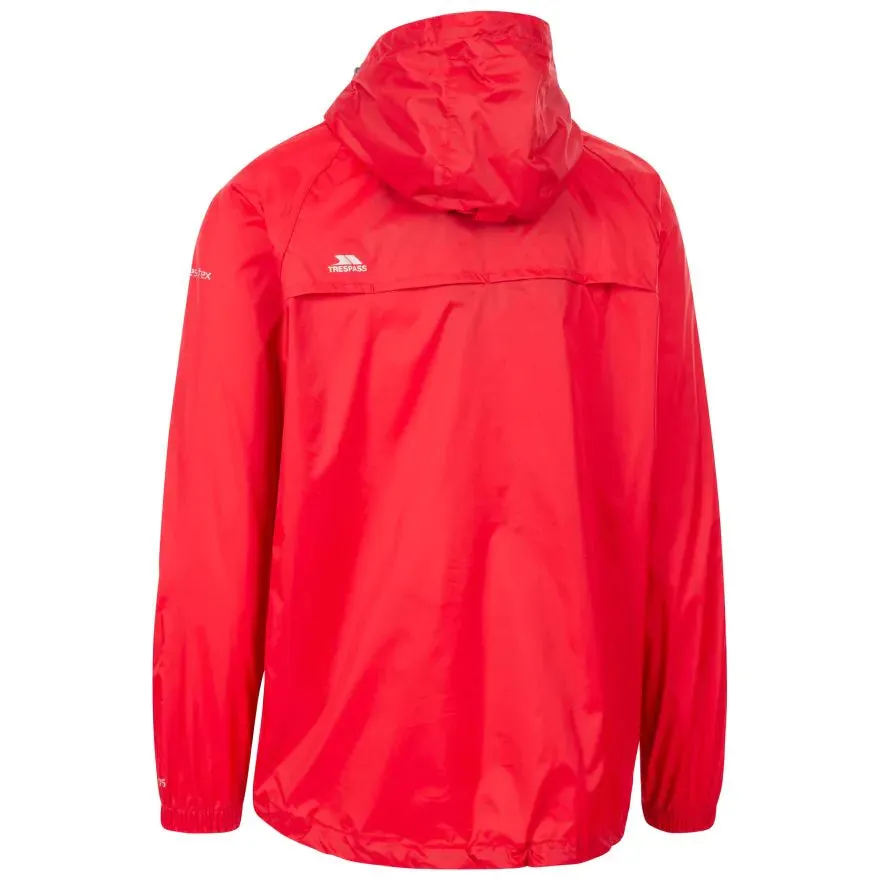 Trespass XXL Red Unisex Qikpac Waterproof Jacket