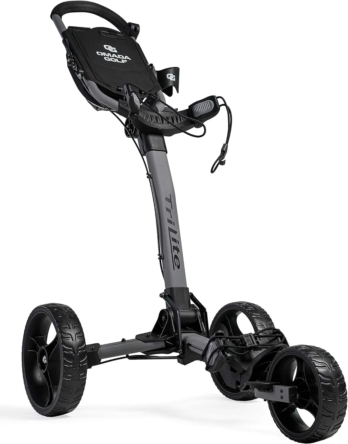 Trilite Golf Push Cart | Lightweight and Folding Golf Cart | Adjustable Golf Bag Stand