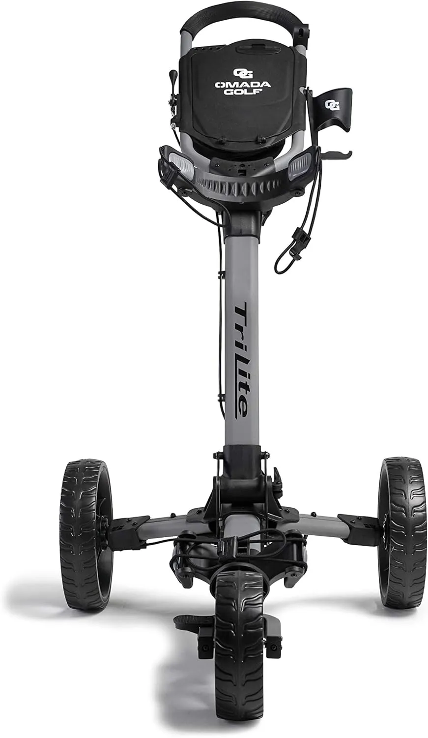 Trilite Golf Push Cart | Lightweight and Folding Golf Cart | Adjustable Golf Bag Stand