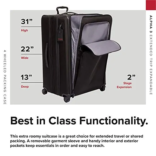 TUMI Alpha 3 Extended Trip Expandable 4 Wheeled Packing Case