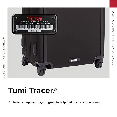 TUMI Alpha 3 Short Trip Expandable 4 Wheeled Packing Case Black