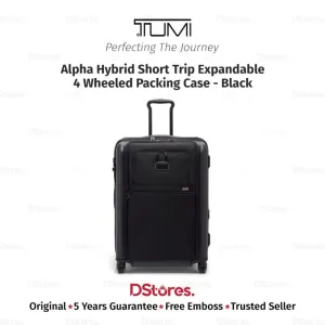 TUMI Koper Alpha Hybrid Short Trip Expandable 4 Wheeled Packing Case - Black