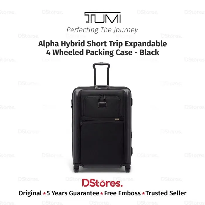 TUMI Koper Alpha Hybrid Short Trip Expandable 4 Wheeled Packing Case - Black