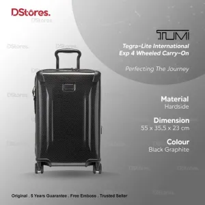 TUMI Tegra-Lite International Exp 4 Wheeled Carry-On - Black Graphite