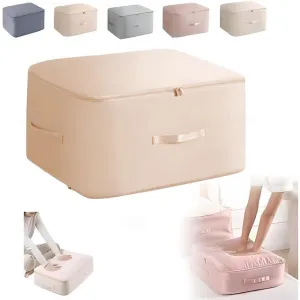 Ultra Space Saving Self Compression Organizer, 2024 Upgrade Space Saving Self Compression Organizer for Comforters Compression Duvet Storage Bag Large Capacity Organizer Bag for Comforters