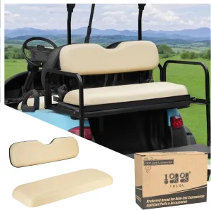 Universal Golf Cart Rear Seat Replacement Cushions, 4-person Back Seat Cushion for Golf Cart, Upgraded Replacement Seats Fits EZGO, Club Car, Yamaha