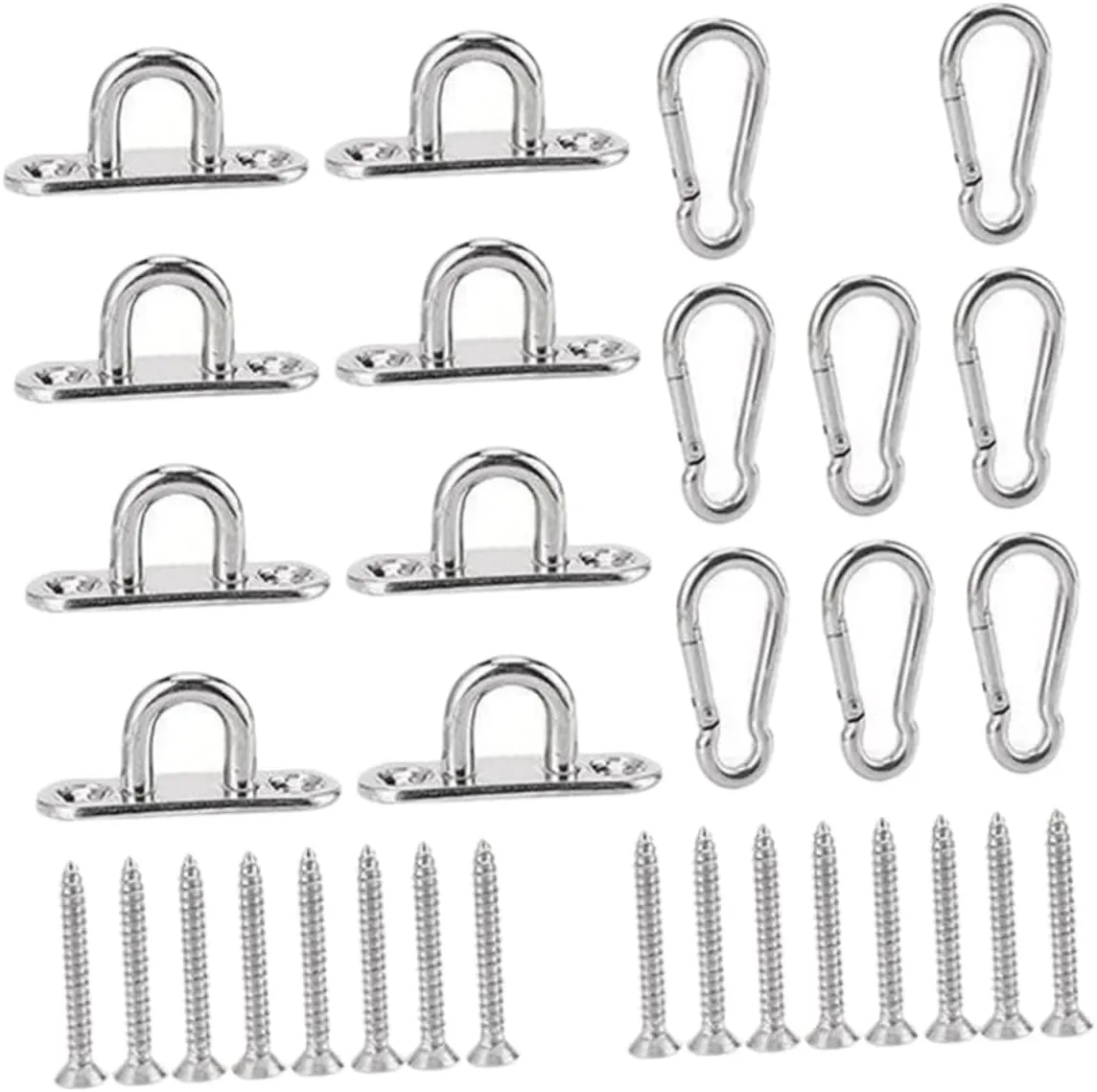 Unomor Stainless Steel Marine Application Hooks Pad Eye Plate for Boat and Wall Mount