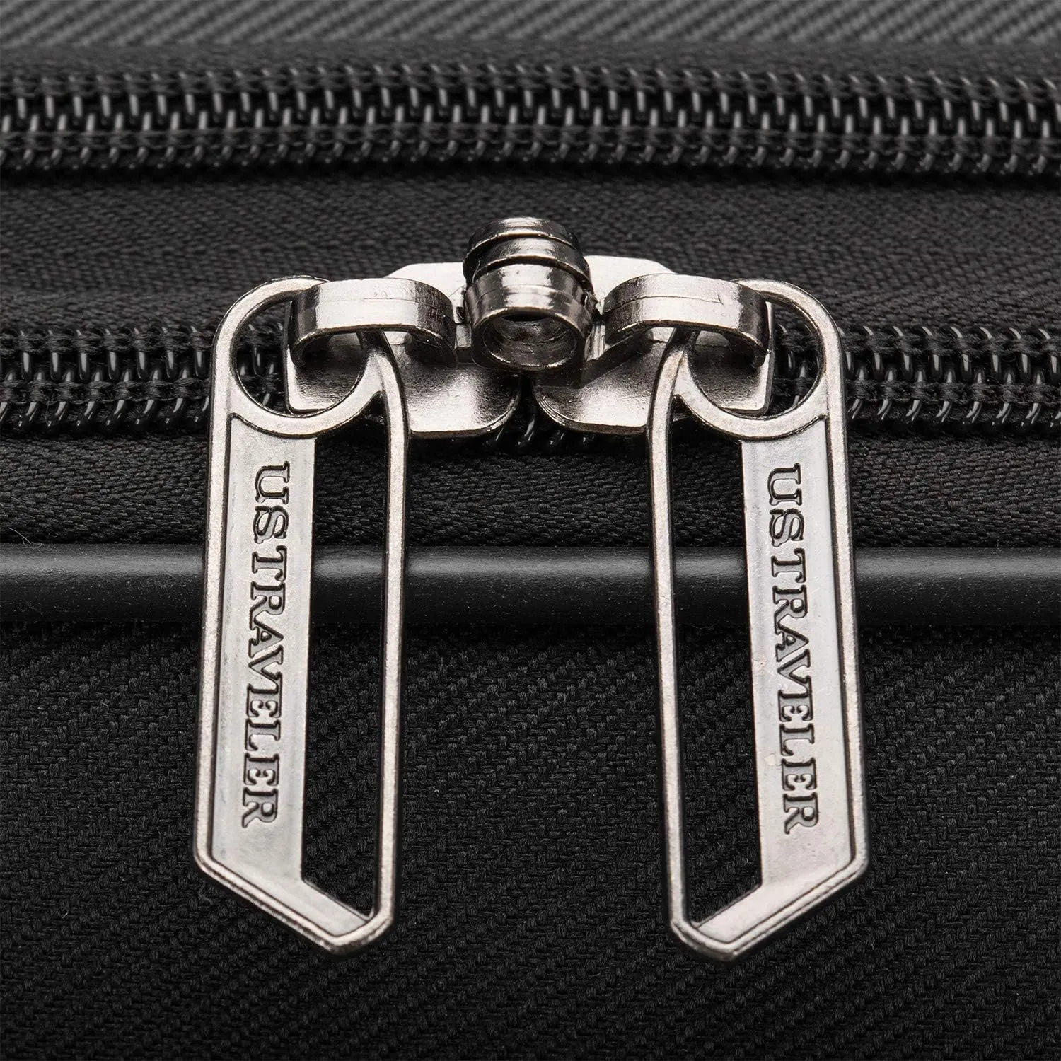 U.S. Traveler Aviron Bay Expandable Softside Luggage with Spinner Wheels, Black, Carry-on 22-Inch