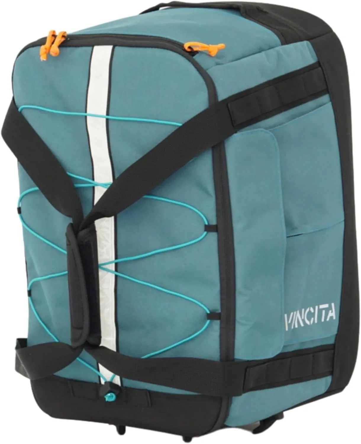 Vincita Voyage B.D.R. Bag For Folding Bike – Backpack, Duffle, Rack Bag Combo with KLICKfix UniKlip 2.0 37L | Water-Resistant, Versatile Design. (Blue)
