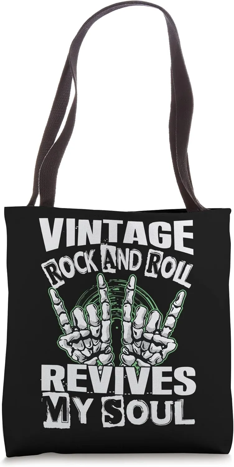 Vintage Rock And Roll Revives My Soul - Concerts Tote Bag