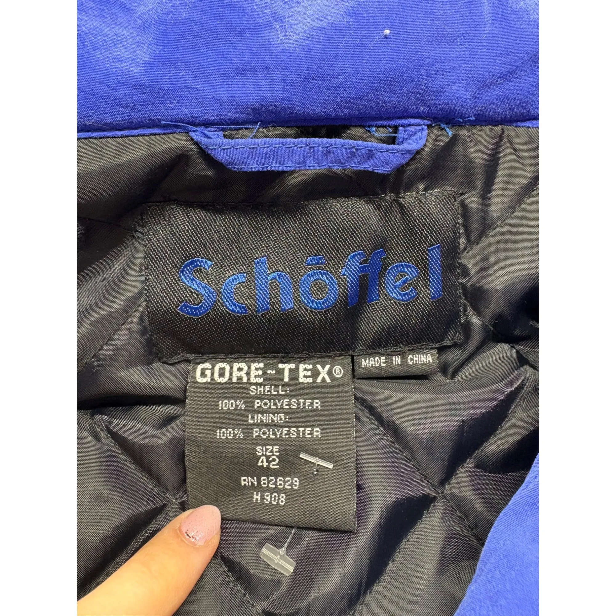 Vintage Schöffel Gore-Tex Red & Blue Ski Jacket #7623