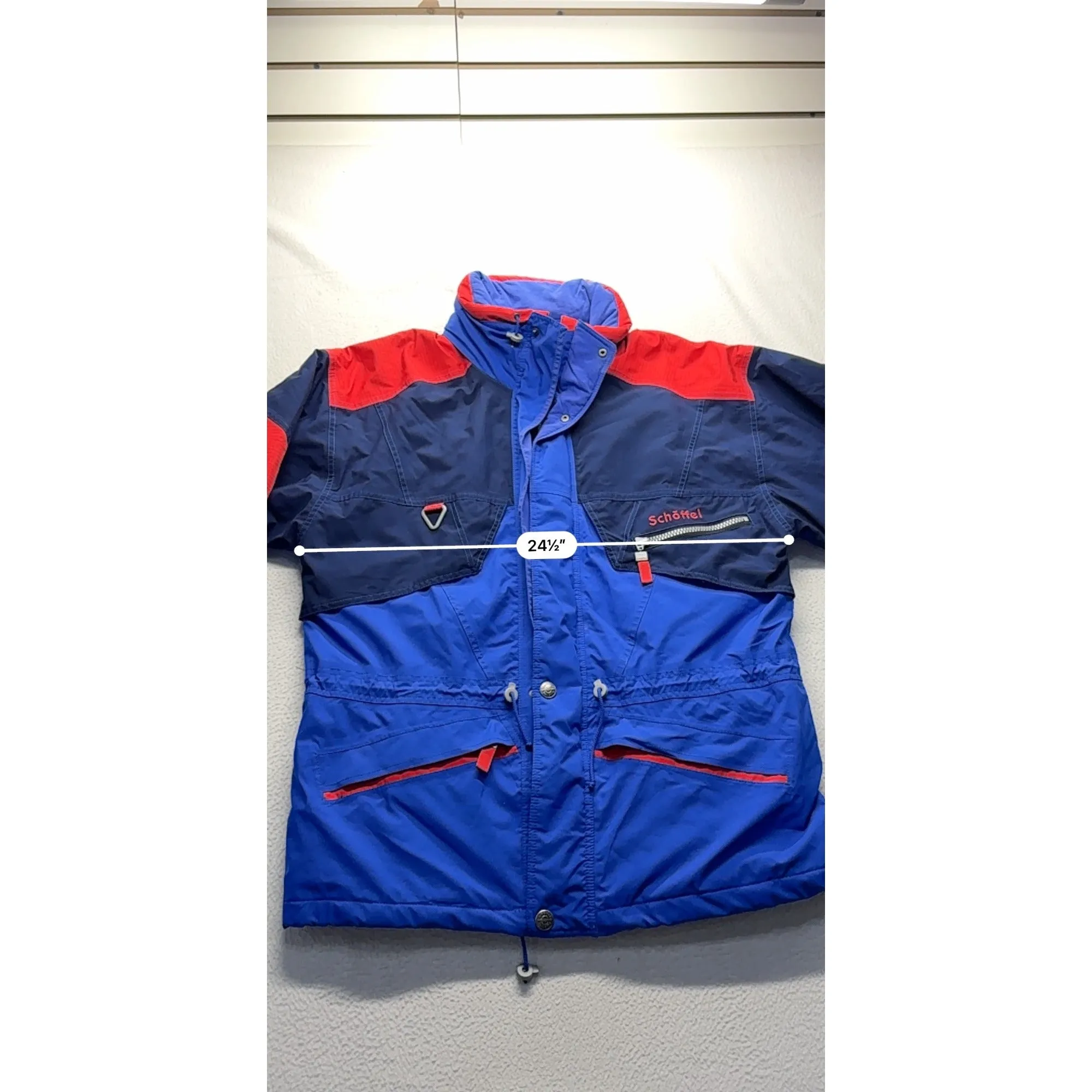 Vintage Schöffel Gore-Tex Red & Blue Ski Jacket #7623