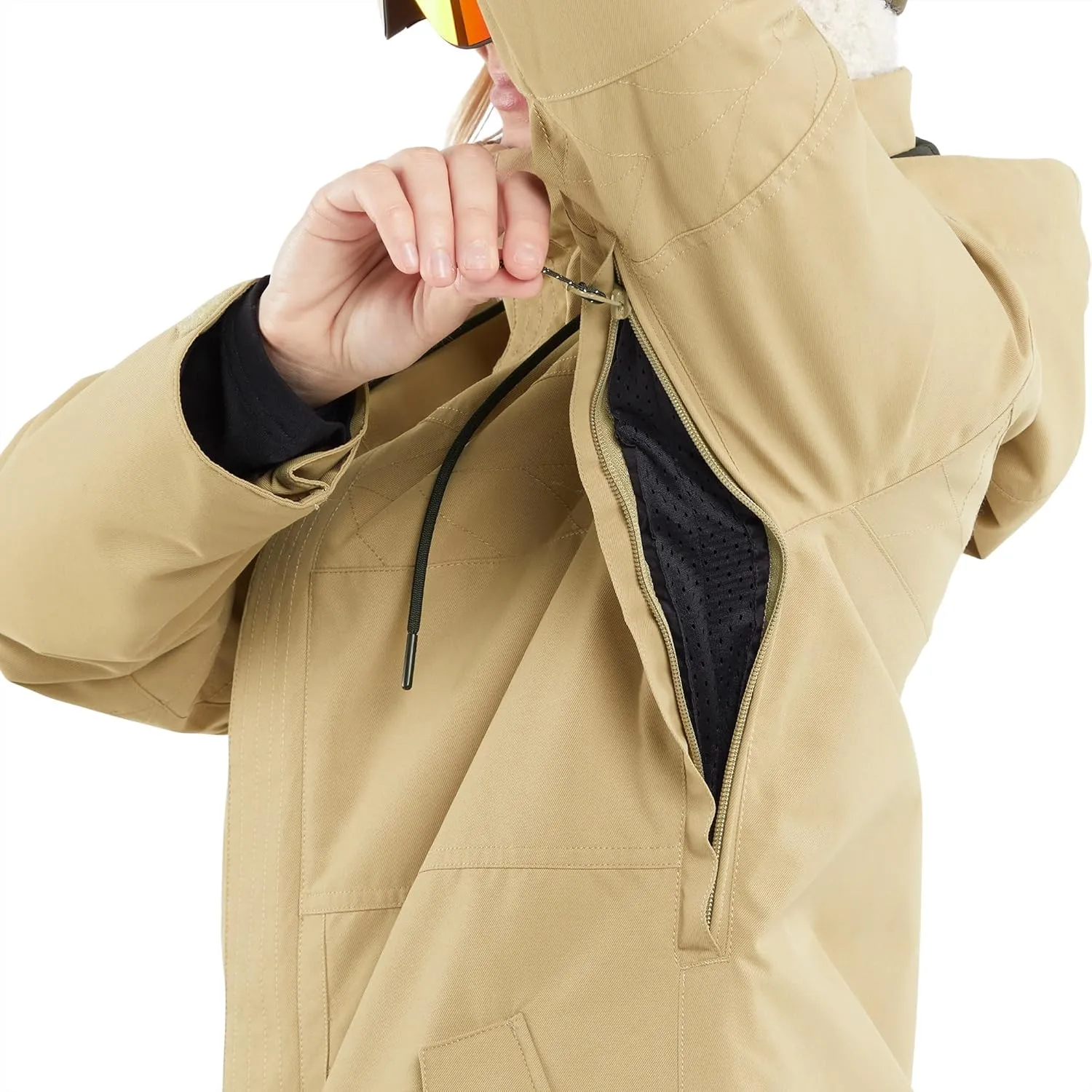 Volcom Women's Fawn Insulated Snowboard Ski Winter Hooded Jacket
