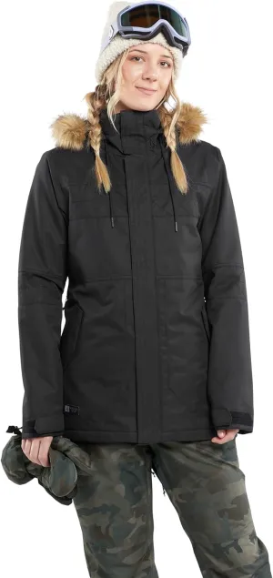 Volcom Women's Fawn Insulated Snowboard Ski Winter Hooded Jacket