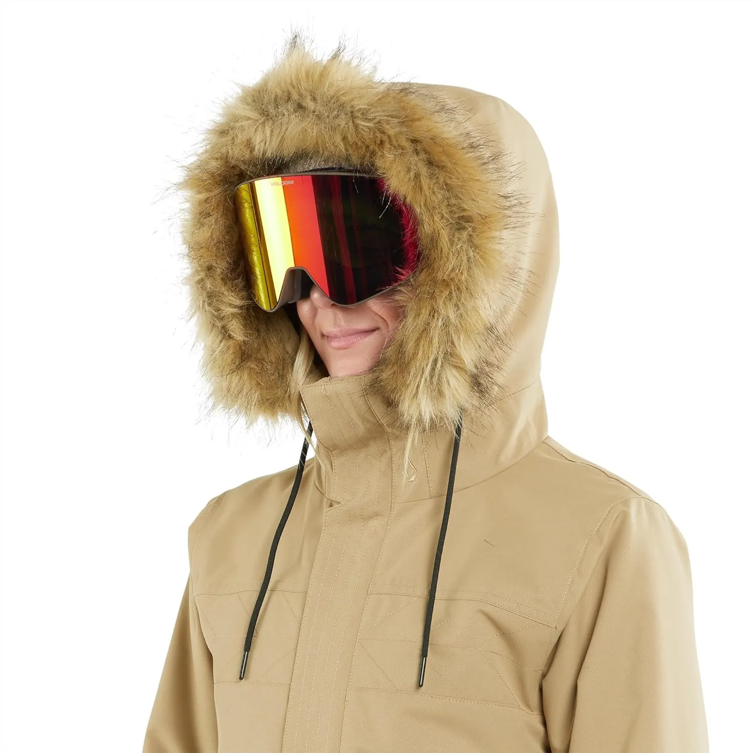 Volcom Women's Fawn Insulated Snowboard Ski Winter Hooded Jacket