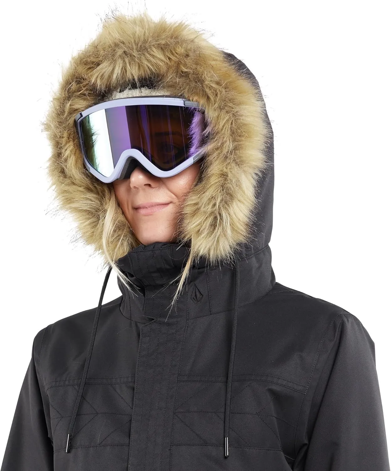 Volcom Women's Fawn Insulated Snowboard Ski Winter Hooded Jacket