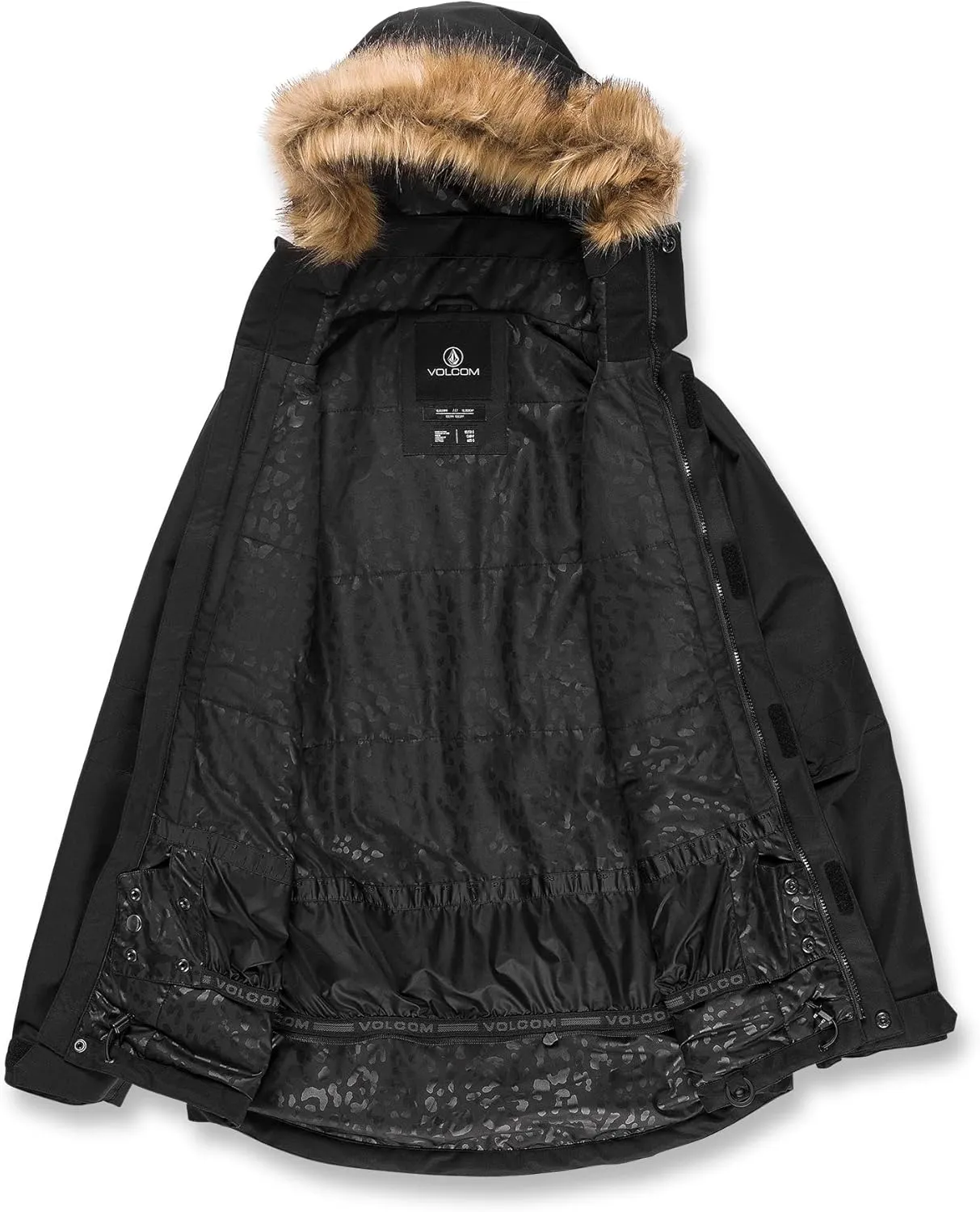 Volcom Women's Fawn Insulated Snowboard Ski Winter Hooded Jacket