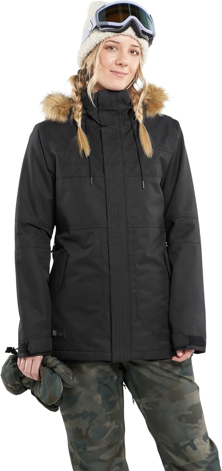 Volcom Women's Fawn Insulated Snowboard Ski Winter Hooded Jacket