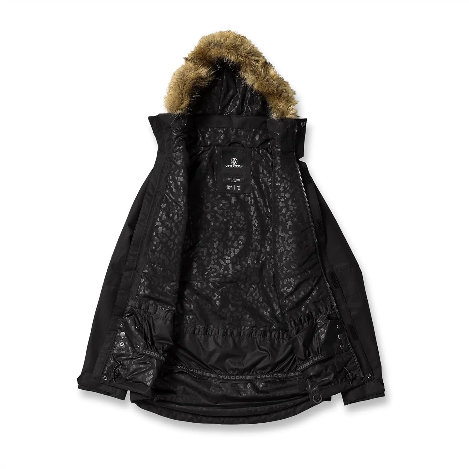 Volcom Women's Fawn Insulated Snowboard Ski Winter Hooded Jacket