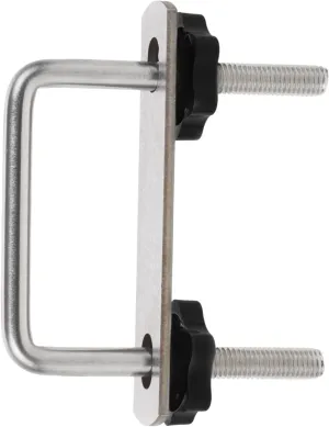 VOSAREA 3-Inch Square U-Bolt Clips for Car Roof Mounting Heavy Duty Metal Roof Rack Brackets for Secure Rooftop Cargo Carrier Installation on Cars and